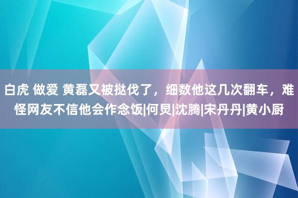 白虎 做爱 黄磊又被挞伐了，细数他这几次翻车，难怪网友不信他会作念饭|何炅|沈腾|宋丹丹|黄小厨